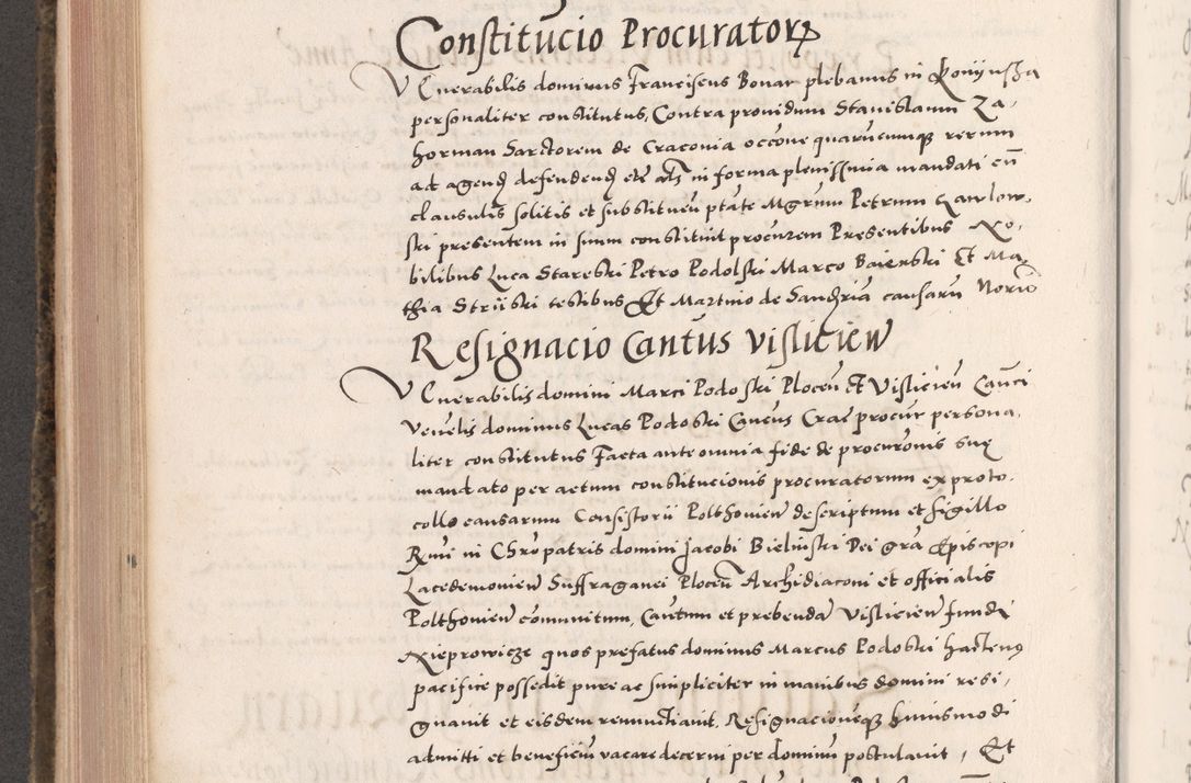 Zdjęcie nr 552 dla obiektu archiwalnego: Acta actorum causarum, sententiarum tam diffinitivarum quam interloquutoriarum, decretorum, obligationum, quietationum, constitutionum procuratorum etc. coram reverendo domino Martino Izdbienski de Russiecz archidiacono Posnaniensi, custode et in spiritualibus vicario generali Cracoviensi, ad annum Domini millesimum quingesimum sexagesimum quintum, cuius indictio octava, pontificatus Pii pape, annus sextus, continuantur
