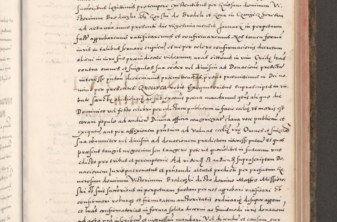 Zdjęcie nr 549 dla obiektu archiwalnego: Acta actorum causarum, sententiarum tam diffinitivarum quam interloquutoriarum, decretorum, obligationum, quietationum, constitutionum procuratorum etc. coram reverendo domino Martino Izdbienski de Russiecz archidiacono Posnaniensi, custode et in spiritualibus vicario generali Cracoviensi, ad annum Domini millesimum quingesimum sexagesimum quintum, cuius indictio octava, pontificatus Pii pape, annus sextus, continuantur
