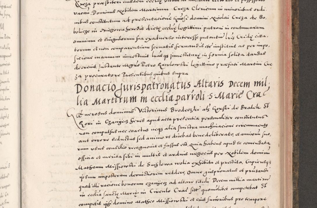 Zdjęcie nr 539 dla obiektu archiwalnego: Acta actorum causarum, sententiarum tam diffinitivarum quam interloquutoriarum, decretorum, obligationum, quietationum, constitutionum procuratorum etc. coram reverendo domino Martino Izdbienski de Russiecz archidiacono Posnaniensi, custode et in spiritualibus vicario generali Cracoviensi, ad annum Domini millesimum quingesimum sexagesimum quintum, cuius indictio octava, pontificatus Pii pape, annus sextus, continuantur