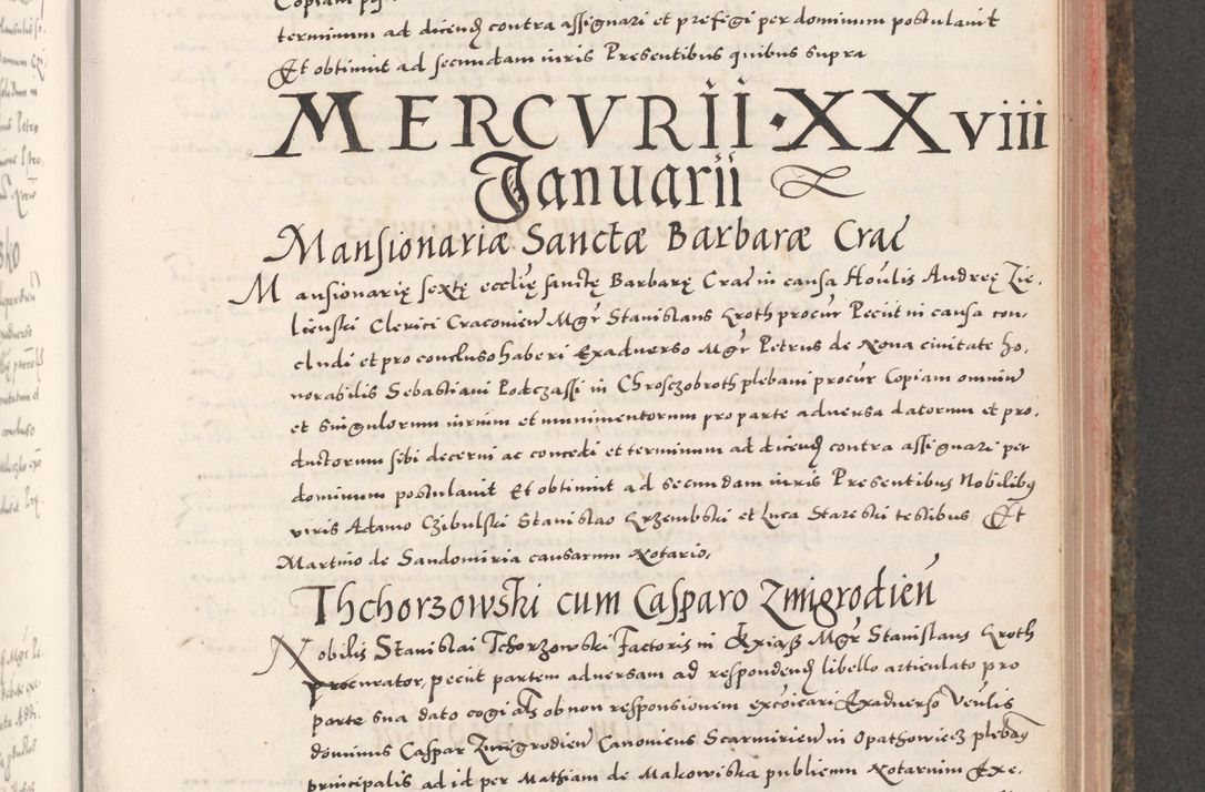 Zdjęcie nr 543 dla obiektu archiwalnego: Acta actorum causarum, sententiarum tam diffinitivarum quam interloquutoriarum, decretorum, obligationum, quietationum, constitutionum procuratorum etc. coram reverendo domino Martino Izdbienski de Russiecz archidiacono Posnaniensi, custode et in spiritualibus vicario generali Cracoviensi, ad annum Domini millesimum quingesimum sexagesimum quintum, cuius indictio octava, pontificatus Pii pape, annus sextus, continuantur