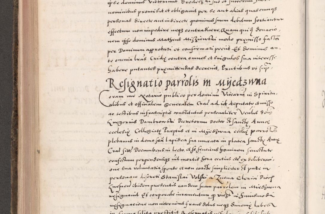 Zdjęcie nr 540 dla obiektu archiwalnego: Acta actorum causarum, sententiarum tam diffinitivarum quam interloquutoriarum, decretorum, obligationum, quietationum, constitutionum procuratorum etc. coram reverendo domino Martino Izdbienski de Russiecz archidiacono Posnaniensi, custode et in spiritualibus vicario generali Cracoviensi, ad annum Domini millesimum quingesimum sexagesimum quintum, cuius indictio octava, pontificatus Pii pape, annus sextus, continuantur