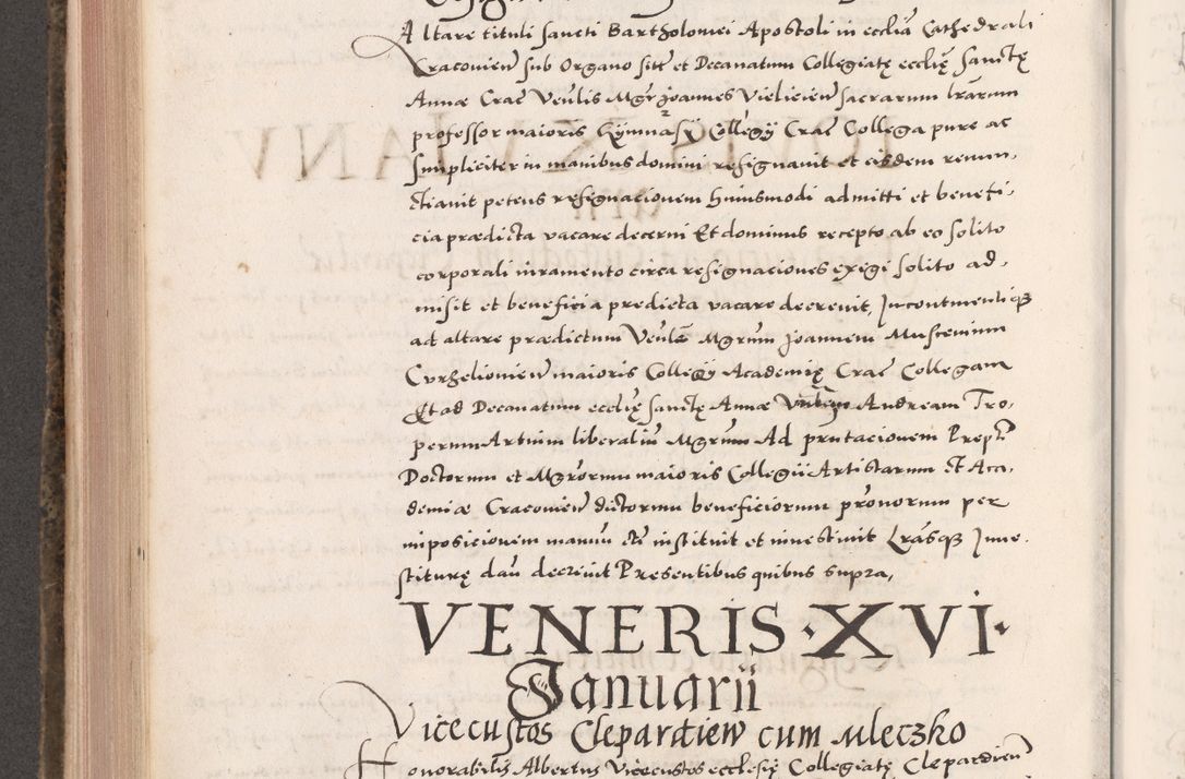 Zdjęcie nr 532 dla obiektu archiwalnego: Acta actorum causarum, sententiarum tam diffinitivarum quam interloquutoriarum, decretorum, obligationum, quietationum, constitutionum procuratorum etc. coram reverendo domino Martino Izdbienski de Russiecz archidiacono Posnaniensi, custode et in spiritualibus vicario generali Cracoviensi, ad annum Domini millesimum quingesimum sexagesimum quintum, cuius indictio octava, pontificatus Pii pape, annus sextus, continuantur
