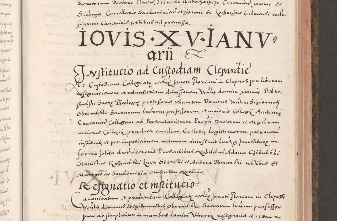 Zdjęcie nr 531 dla obiektu archiwalnego: Acta actorum causarum, sententiarum tam diffinitivarum quam interloquutoriarum, decretorum, obligationum, quietationum, constitutionum procuratorum etc. coram reverendo domino Martino Izdbienski de Russiecz archidiacono Posnaniensi, custode et in spiritualibus vicario generali Cracoviensi, ad annum Domini millesimum quingesimum sexagesimum quintum, cuius indictio octava, pontificatus Pii pape, annus sextus, continuantur