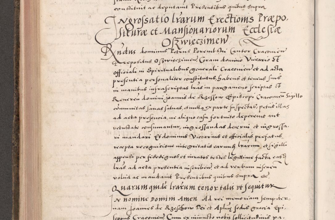 Zdjęcie nr 520 dla obiektu archiwalnego: Acta actorum causarum, sententiarum tam diffinitivarum quam interloquutoriarum, decretorum, obligationum, quietationum, constitutionum procuratorum etc. coram reverendo domino Martino Izdbienski de Russiecz archidiacono Posnaniensi, custode et in spiritualibus vicario generali Cracoviensi, ad annum Domini millesimum quingesimum sexagesimum quintum, cuius indictio octava, pontificatus Pii pape, annus sextus, continuantur