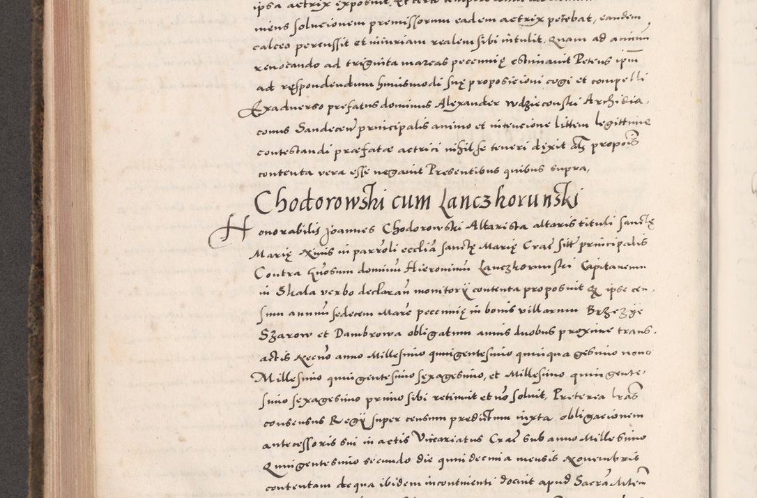 Zdjęcie nr 514 dla obiektu archiwalnego: Acta actorum causarum, sententiarum tam diffinitivarum quam interloquutoriarum, decretorum, obligationum, quietationum, constitutionum procuratorum etc. coram reverendo domino Martino Izdbienski de Russiecz archidiacono Posnaniensi, custode et in spiritualibus vicario generali Cracoviensi, ad annum Domini millesimum quingesimum sexagesimum quintum, cuius indictio octava, pontificatus Pii pape, annus sextus, continuantur