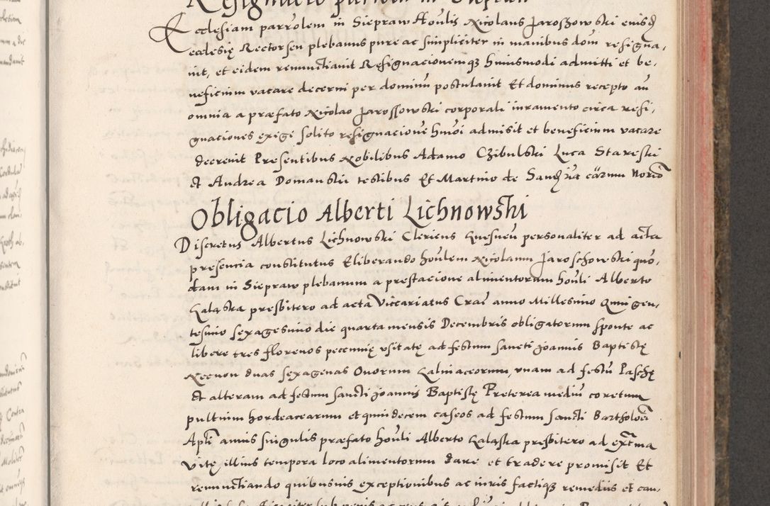 Zdjęcie nr 517 dla obiektu archiwalnego: Acta actorum causarum, sententiarum tam diffinitivarum quam interloquutoriarum, decretorum, obligationum, quietationum, constitutionum procuratorum etc. coram reverendo domino Martino Izdbienski de Russiecz archidiacono Posnaniensi, custode et in spiritualibus vicario generali Cracoviensi, ad annum Domini millesimum quingesimum sexagesimum quintum, cuius indictio octava, pontificatus Pii pape, annus sextus, continuantur