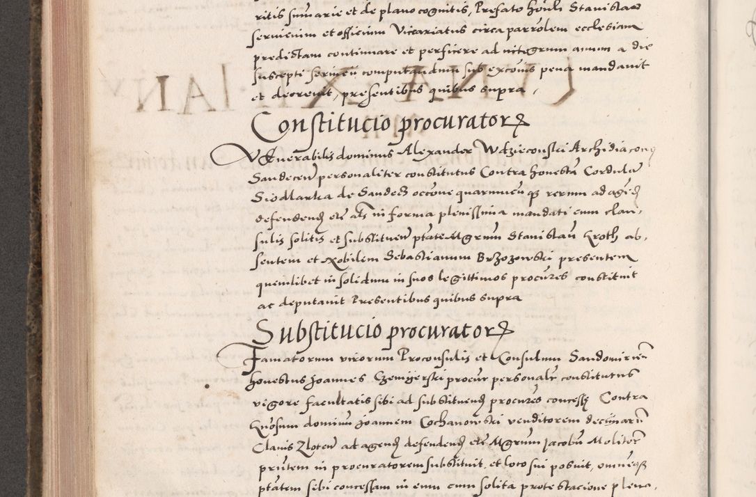 Zdjęcie nr 516 dla obiektu archiwalnego: Acta actorum causarum, sententiarum tam diffinitivarum quam interloquutoriarum, decretorum, obligationum, quietationum, constitutionum procuratorum etc. coram reverendo domino Martino Izdbienski de Russiecz archidiacono Posnaniensi, custode et in spiritualibus vicario generali Cracoviensi, ad annum Domini millesimum quingesimum sexagesimum quintum, cuius indictio octava, pontificatus Pii pape, annus sextus, continuantur