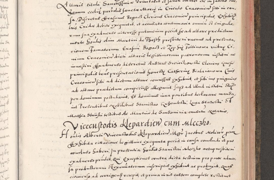 Zdjęcie nr 509 dla obiektu archiwalnego: Acta actorum causarum, sententiarum tam diffinitivarum quam interloquutoriarum, decretorum, obligationum, quietationum, constitutionum procuratorum etc. coram reverendo domino Martino Izdbienski de Russiecz archidiacono Posnaniensi, custode et in spiritualibus vicario generali Cracoviensi, ad annum Domini millesimum quingesimum sexagesimum quintum, cuius indictio octava, pontificatus Pii pape, annus sextus, continuantur