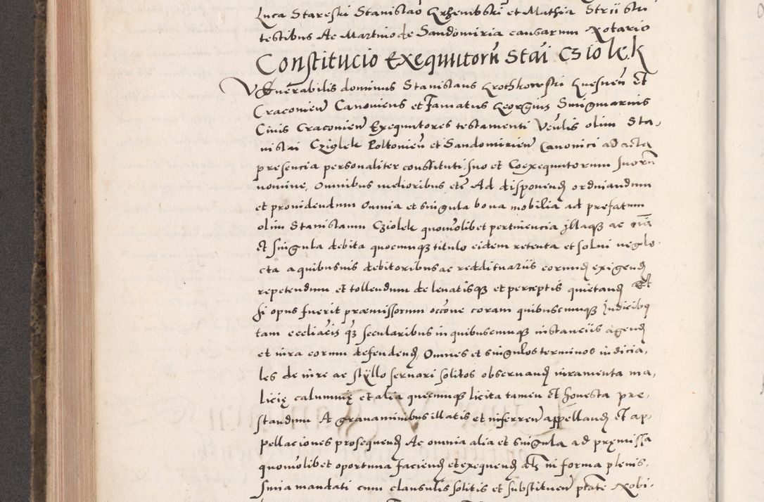 Zdjęcie nr 508 dla obiektu archiwalnego: Acta actorum causarum, sententiarum tam diffinitivarum quam interloquutoriarum, decretorum, obligationum, quietationum, constitutionum procuratorum etc. coram reverendo domino Martino Izdbienski de Russiecz archidiacono Posnaniensi, custode et in spiritualibus vicario generali Cracoviensi, ad annum Domini millesimum quingesimum sexagesimum quintum, cuius indictio octava, pontificatus Pii pape, annus sextus, continuantur
