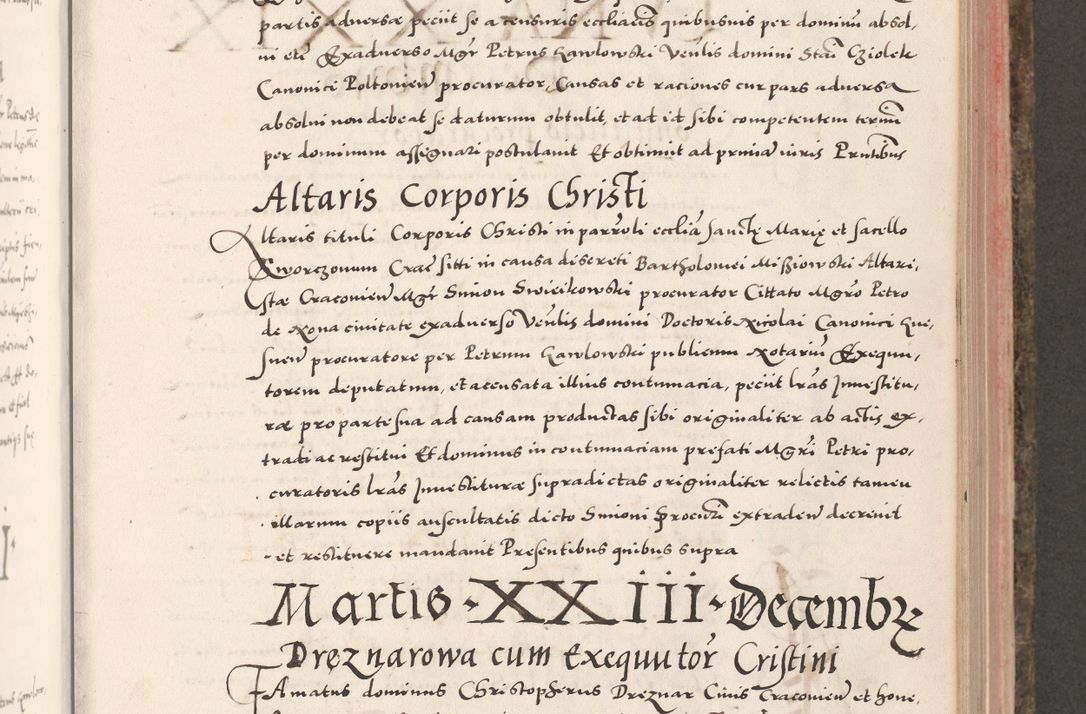 Zdjęcie nr 503 dla obiektu archiwalnego: Acta actorum causarum, sententiarum tam diffinitivarum quam interloquutoriarum, decretorum, obligationum, quietationum, constitutionum procuratorum etc. coram reverendo domino Martino Izdbienski de Russiecz archidiacono Posnaniensi, custode et in spiritualibus vicario generali Cracoviensi, ad annum Domini millesimum quingesimum sexagesimum quintum, cuius indictio octava, pontificatus Pii pape, annus sextus, continuantur