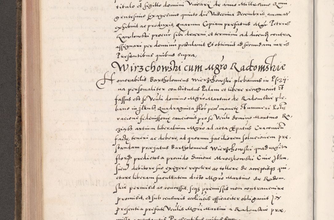 Zdjęcie nr 500 dla obiektu archiwalnego: Acta actorum causarum, sententiarum tam diffinitivarum quam interloquutoriarum, decretorum, obligationum, quietationum, constitutionum procuratorum etc. coram reverendo domino Martino Izdbienski de Russiecz archidiacono Posnaniensi, custode et in spiritualibus vicario generali Cracoviensi, ad annum Domini millesimum quingesimum sexagesimum quintum, cuius indictio octava, pontificatus Pii pape, annus sextus, continuantur