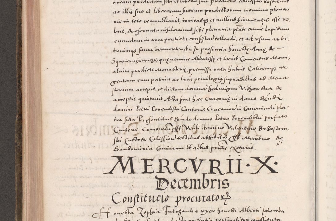 Zdjęcie nr 492 dla obiektu archiwalnego: Acta actorum causarum, sententiarum tam diffinitivarum quam interloquutoriarum, decretorum, obligationum, quietationum, constitutionum procuratorum etc. coram reverendo domino Martino Izdbienski de Russiecz archidiacono Posnaniensi, custode et in spiritualibus vicario generali Cracoviensi, ad annum Domini millesimum quingesimum sexagesimum quintum, cuius indictio octava, pontificatus Pii pape, annus sextus, continuantur