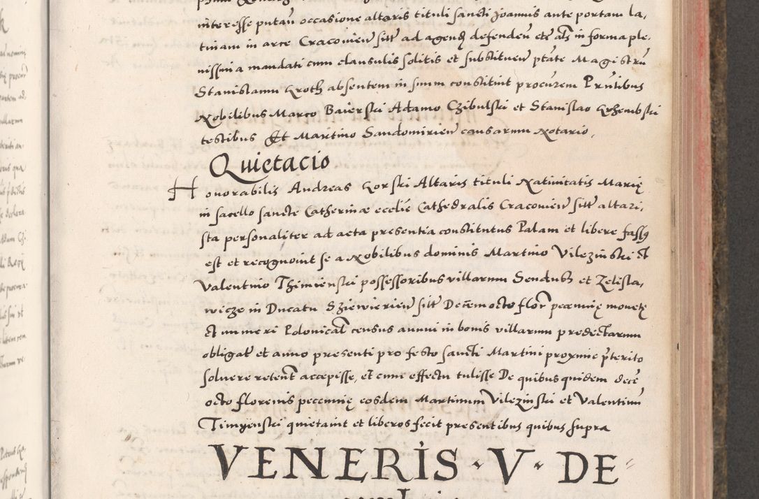 Zdjęcie nr 487 dla obiektu archiwalnego: Acta actorum causarum, sententiarum tam diffinitivarum quam interloquutoriarum, decretorum, obligationum, quietationum, constitutionum procuratorum etc. coram reverendo domino Martino Izdbienski de Russiecz archidiacono Posnaniensi, custode et in spiritualibus vicario generali Cracoviensi, ad annum Domini millesimum quingesimum sexagesimum quintum, cuius indictio octava, pontificatus Pii pape, annus sextus, continuantur
