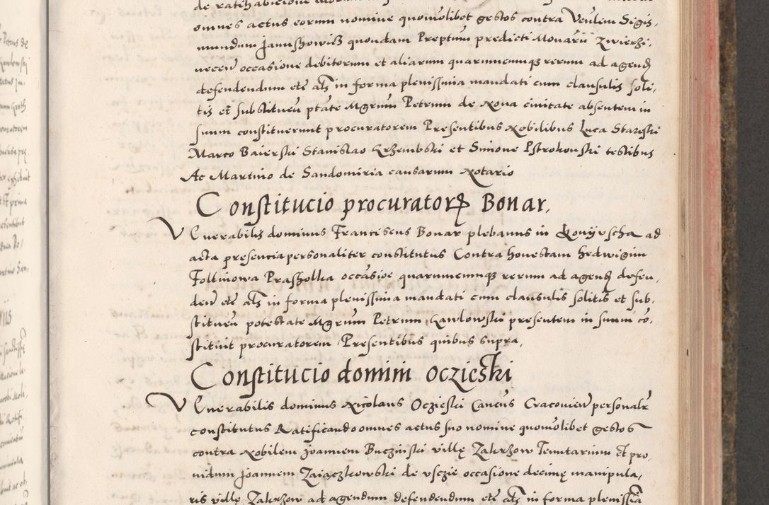 Zdjęcie nr 475 dla obiektu archiwalnego: Acta actorum causarum, sententiarum tam diffinitivarum quam interloquutoriarum, decretorum, obligationum, quietationum, constitutionum procuratorum etc. coram reverendo domino Martino Izdbienski de Russiecz archidiacono Posnaniensi, custode et in spiritualibus vicario generali Cracoviensi, ad annum Domini millesimum quingesimum sexagesimum quintum, cuius indictio octava, pontificatus Pii pape, annus sextus, continuantur