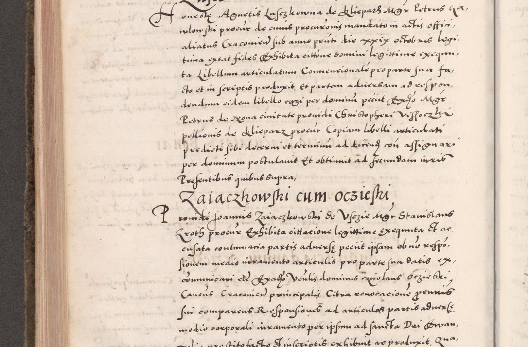 Zdjęcie nr 476 dla obiektu archiwalnego: Acta actorum causarum, sententiarum tam diffinitivarum quam interloquutoriarum, decretorum, obligationum, quietationum, constitutionum procuratorum etc. coram reverendo domino Martino Izdbienski de Russiecz archidiacono Posnaniensi, custode et in spiritualibus vicario generali Cracoviensi, ad annum Domini millesimum quingesimum sexagesimum quintum, cuius indictio octava, pontificatus Pii pape, annus sextus, continuantur