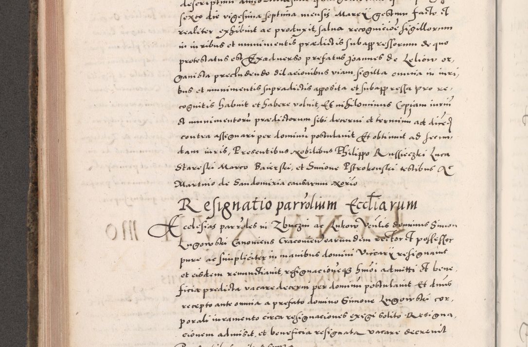 Zdjęcie nr 470 dla obiektu archiwalnego: Acta actorum causarum, sententiarum tam diffinitivarum quam interloquutoriarum, decretorum, obligationum, quietationum, constitutionum procuratorum etc. coram reverendo domino Martino Izdbienski de Russiecz archidiacono Posnaniensi, custode et in spiritualibus vicario generali Cracoviensi, ad annum Domini millesimum quingesimum sexagesimum quintum, cuius indictio octava, pontificatus Pii pape, annus sextus, continuantur