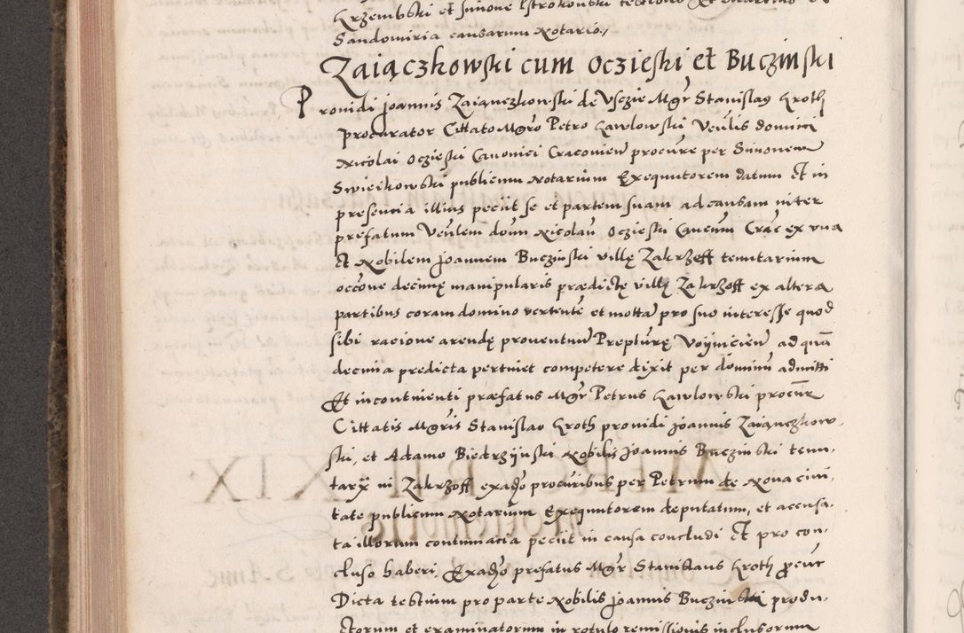 Zdjęcie nr 472 dla obiektu archiwalnego: Acta actorum causarum, sententiarum tam diffinitivarum quam interloquutoriarum, decretorum, obligationum, quietationum, constitutionum procuratorum etc. coram reverendo domino Martino Izdbienski de Russiecz archidiacono Posnaniensi, custode et in spiritualibus vicario generali Cracoviensi, ad annum Domini millesimum quingesimum sexagesimum quintum, cuius indictio octava, pontificatus Pii pape, annus sextus, continuantur