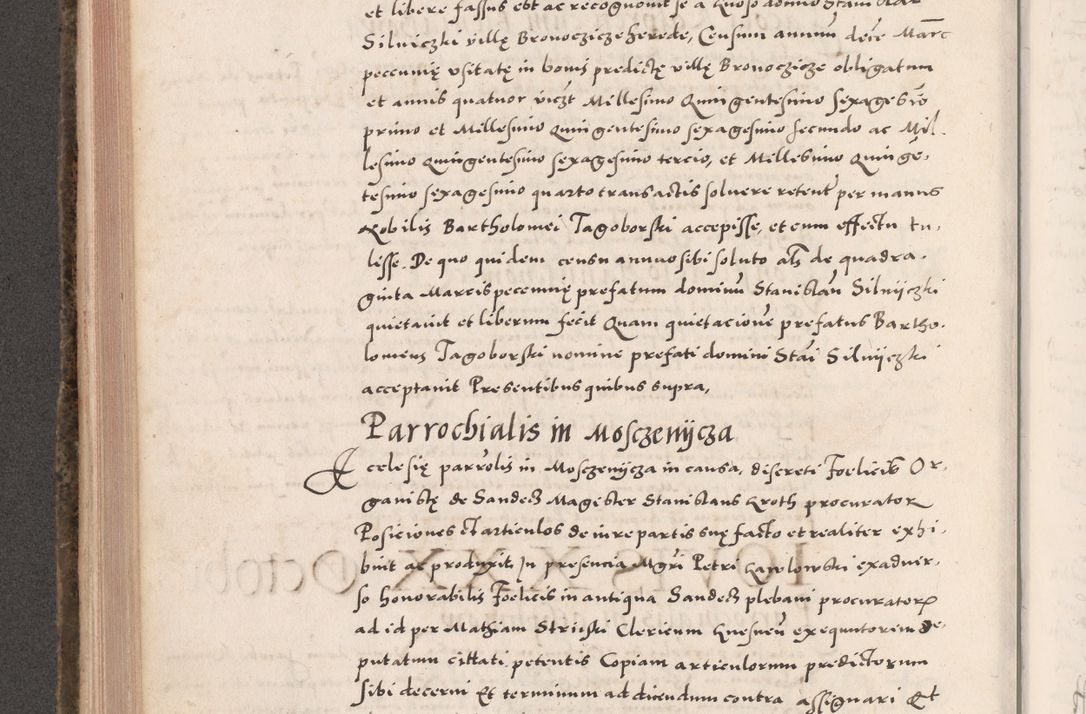 Zdjęcie nr 456 dla obiektu archiwalnego: Acta actorum causarum, sententiarum tam diffinitivarum quam interloquutoriarum, decretorum, obligationum, quietationum, constitutionum procuratorum etc. coram reverendo domino Martino Izdbienski de Russiecz archidiacono Posnaniensi, custode et in spiritualibus vicario generali Cracoviensi, ad annum Domini millesimum quingesimum sexagesimum quintum, cuius indictio octava, pontificatus Pii pape, annus sextus, continuantur