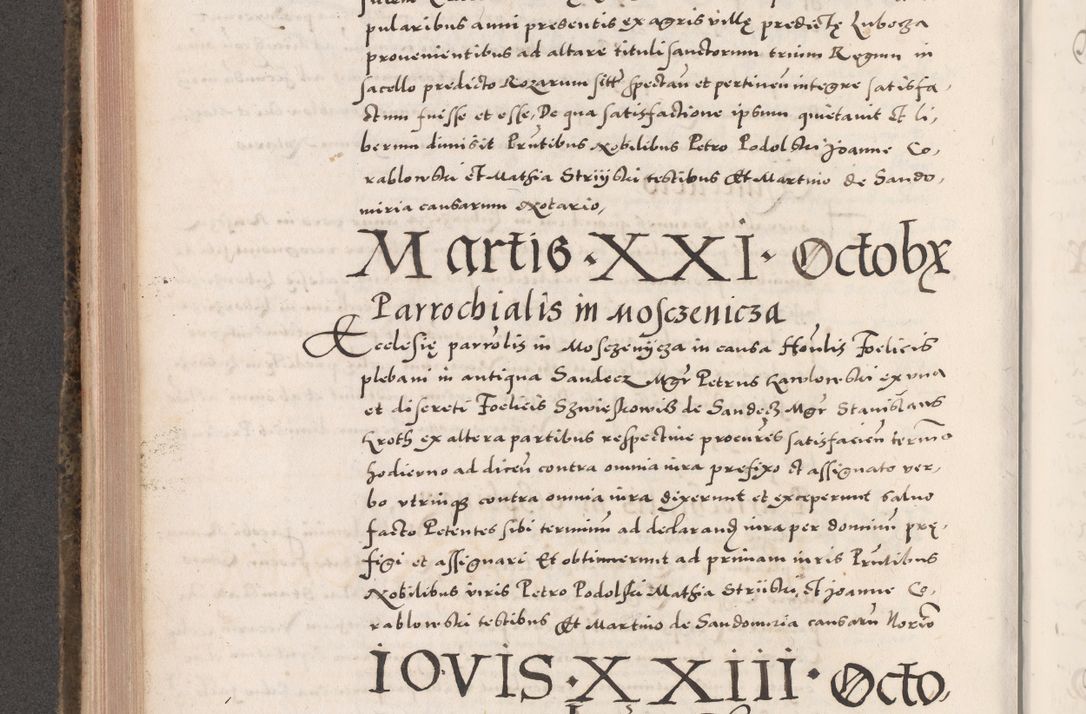 Zdjęcie nr 454 dla obiektu archiwalnego: Acta actorum causarum, sententiarum tam diffinitivarum quam interloquutoriarum, decretorum, obligationum, quietationum, constitutionum procuratorum etc. coram reverendo domino Martino Izdbienski de Russiecz archidiacono Posnaniensi, custode et in spiritualibus vicario generali Cracoviensi, ad annum Domini millesimum quingesimum sexagesimum quintum, cuius indictio octava, pontificatus Pii pape, annus sextus, continuantur