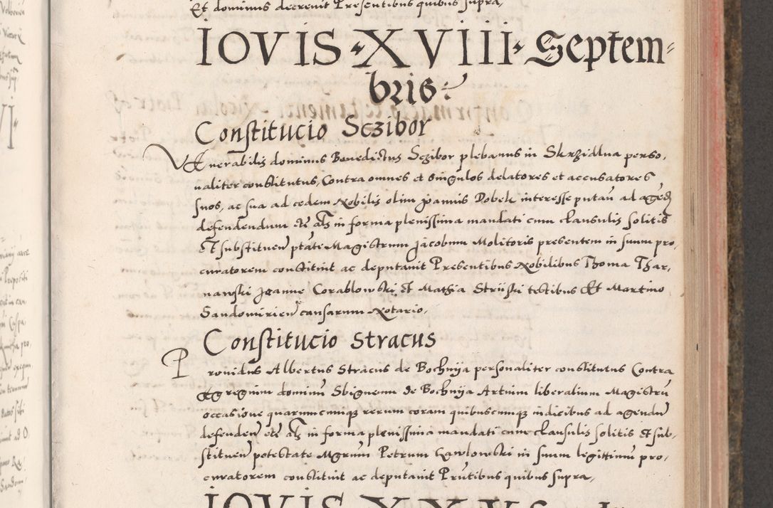 Zdjęcie nr 445 dla obiektu archiwalnego: Acta actorum causarum, sententiarum tam diffinitivarum quam interloquutoriarum, decretorum, obligationum, quietationum, constitutionum procuratorum etc. coram reverendo domino Martino Izdbienski de Russiecz archidiacono Posnaniensi, custode et in spiritualibus vicario generali Cracoviensi, ad annum Domini millesimum quingesimum sexagesimum quintum, cuius indictio octava, pontificatus Pii pape, annus sextus, continuantur