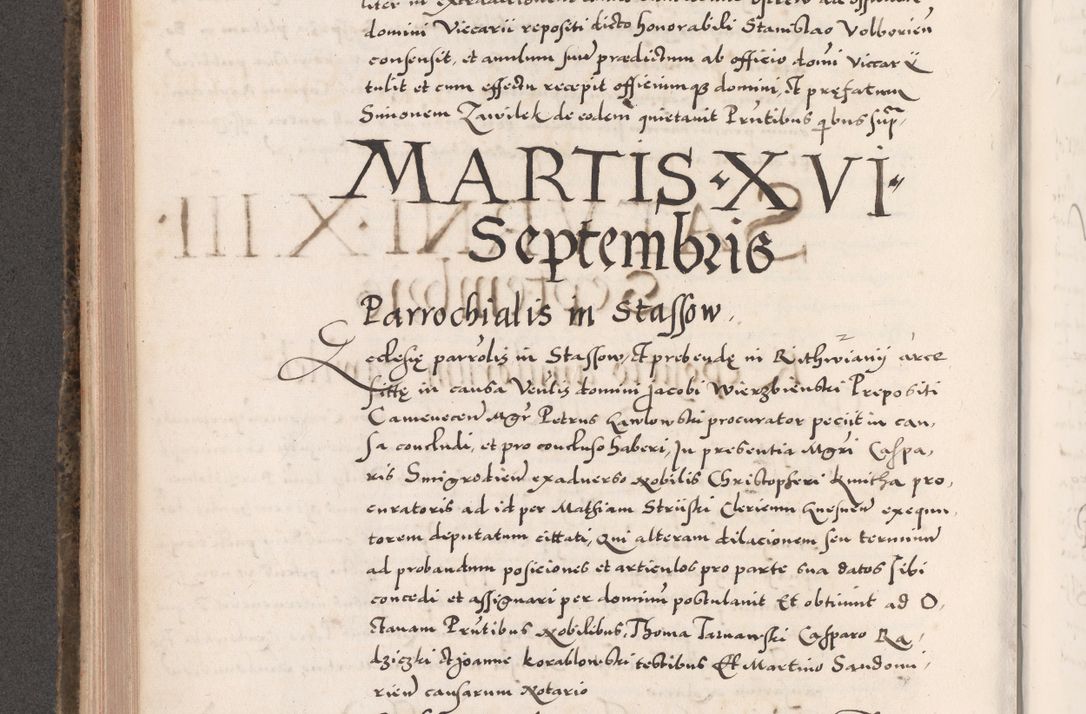 Zdjęcie nr 444 dla obiektu archiwalnego: Acta actorum causarum, sententiarum tam diffinitivarum quam interloquutoriarum, decretorum, obligationum, quietationum, constitutionum procuratorum etc. coram reverendo domino Martino Izdbienski de Russiecz archidiacono Posnaniensi, custode et in spiritualibus vicario generali Cracoviensi, ad annum Domini millesimum quingesimum sexagesimum quintum, cuius indictio octava, pontificatus Pii pape, annus sextus, continuantur