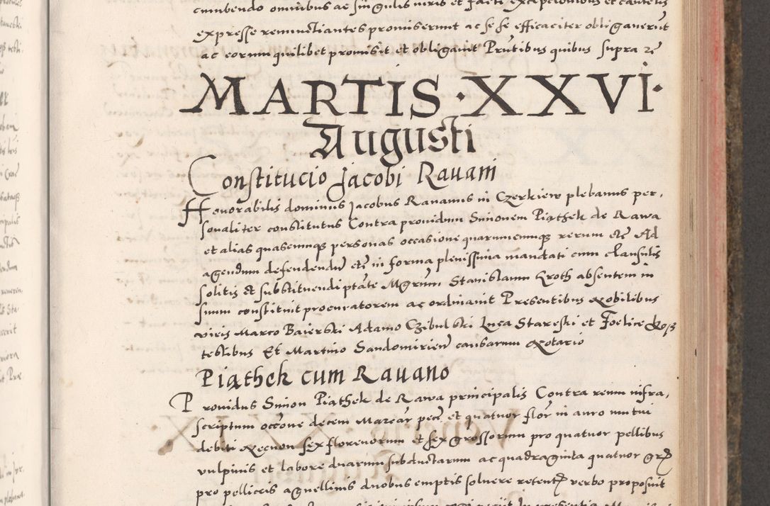 Zdjęcie nr 435 dla obiektu archiwalnego: Acta actorum causarum, sententiarum tam diffinitivarum quam interloquutoriarum, decretorum, obligationum, quietationum, constitutionum procuratorum etc. coram reverendo domino Martino Izdbienski de Russiecz archidiacono Posnaniensi, custode et in spiritualibus vicario generali Cracoviensi, ad annum Domini millesimum quingesimum sexagesimum quintum, cuius indictio octava, pontificatus Pii pape, annus sextus, continuantur