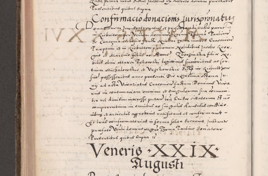 Zdjęcie nr 436 dla obiektu archiwalnego: Acta actorum causarum, sententiarum tam diffinitivarum quam interloquutoriarum, decretorum, obligationum, quietationum, constitutionum procuratorum etc. coram reverendo domino Martino Izdbienski de Russiecz archidiacono Posnaniensi, custode et in spiritualibus vicario generali Cracoviensi, ad annum Domini millesimum quingesimum sexagesimum quintum, cuius indictio octava, pontificatus Pii pape, annus sextus, continuantur