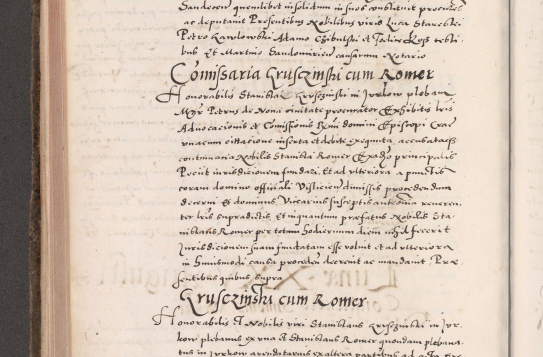 Zdjęcie nr 434 dla obiektu archiwalnego: Acta actorum causarum, sententiarum tam diffinitivarum quam interloquutoriarum, decretorum, obligationum, quietationum, constitutionum procuratorum etc. coram reverendo domino Martino Izdbienski de Russiecz archidiacono Posnaniensi, custode et in spiritualibus vicario generali Cracoviensi, ad annum Domini millesimum quingesimum sexagesimum quintum, cuius indictio octava, pontificatus Pii pape, annus sextus, continuantur