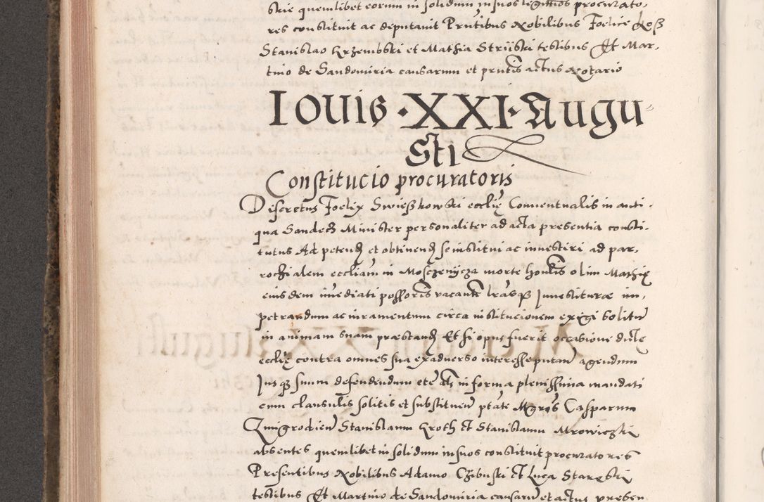 Zdjęcie nr 432 dla obiektu archiwalnego: Acta actorum causarum, sententiarum tam diffinitivarum quam interloquutoriarum, decretorum, obligationum, quietationum, constitutionum procuratorum etc. coram reverendo domino Martino Izdbienski de Russiecz archidiacono Posnaniensi, custode et in spiritualibus vicario generali Cracoviensi, ad annum Domini millesimum quingesimum sexagesimum quintum, cuius indictio octava, pontificatus Pii pape, annus sextus, continuantur