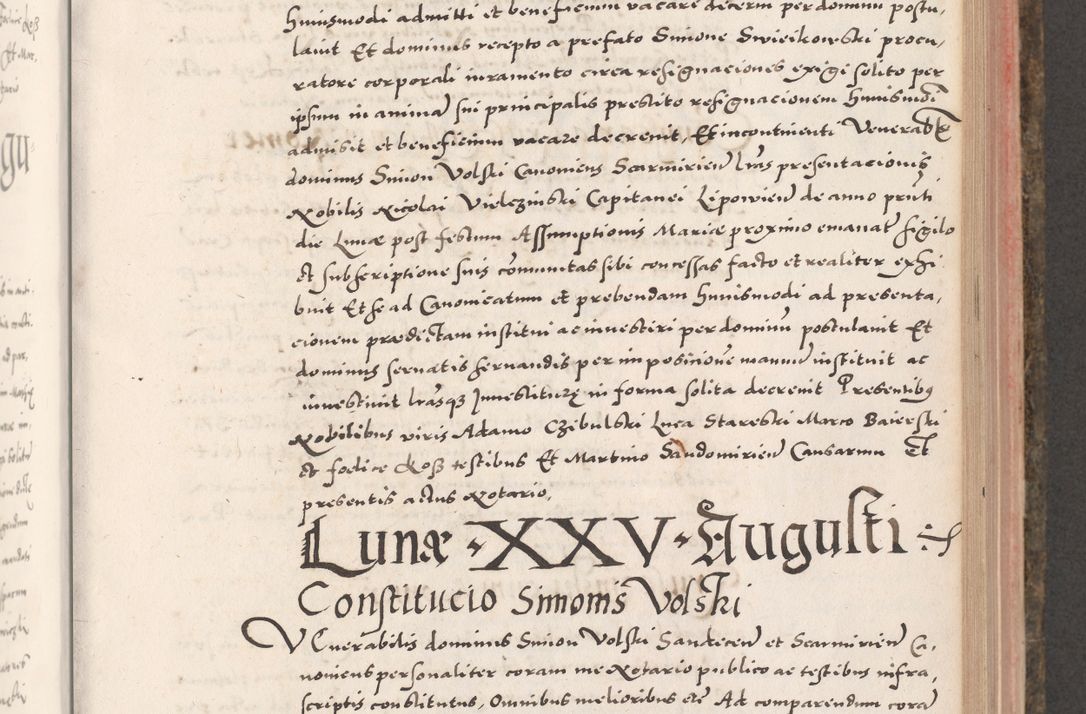 Zdjęcie nr 433 dla obiektu archiwalnego: Acta actorum causarum, sententiarum tam diffinitivarum quam interloquutoriarum, decretorum, obligationum, quietationum, constitutionum procuratorum etc. coram reverendo domino Martino Izdbienski de Russiecz archidiacono Posnaniensi, custode et in spiritualibus vicario generali Cracoviensi, ad annum Domini millesimum quingesimum sexagesimum quintum, cuius indictio octava, pontificatus Pii pape, annus sextus, continuantur