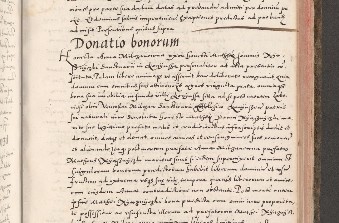 Zdjęcie nr 809 dla obiektu archiwalnego: Acta actorum causarum, sententiarum tam diffinitivarum quam interloquutoriarum, decretorum, obligationum, quietationum, constitutionum procuratorum etc. coram reverendo domino Martino Izdbienski de Russiecz archidiacono Posnaniensi, custode et in spiritualibus vicario generali Cracoviensi, ad annum Domini millesimum quingesimum sexagesimum quintum, cuius indictio octava, pontificatus Pii pape, annus sextus, continuantur