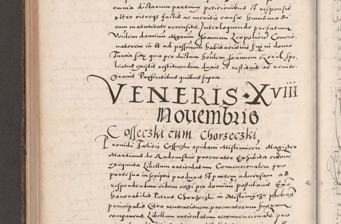 Zdjęcie nr 1198 dla obiektu archiwalnego: Acta actorum causarum, sententiarum tam diffinitivarum quam interloquutoriarum, decretorum, obligationum, quietationum, constitutionum procuratorum etc. coram reverendo domino Martino Izdbienski de Russiecz archidiacono Posnaniensi, custode et in spiritualibus vicario generali Cracoviensi, ad annum Domini millesimum quingesimum sexagesimum quintum, cuius indictio octava, pontificatus Pii pape, annus sextus, continuantur