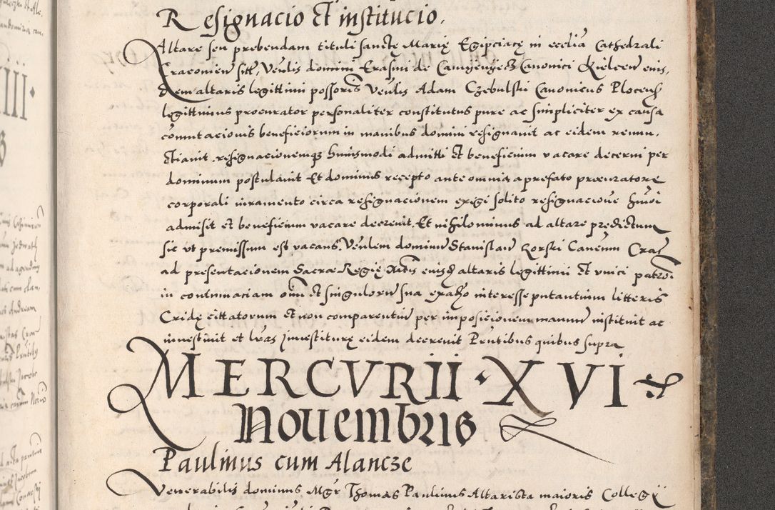 Zdjęcie nr 1195 dla obiektu archiwalnego: Acta actorum causarum, sententiarum tam diffinitivarum quam interloquutoriarum, decretorum, obligationum, quietationum, constitutionum procuratorum etc. coram reverendo domino Martino Izdbienski de Russiecz archidiacono Posnaniensi, custode et in spiritualibus vicario generali Cracoviensi, ad annum Domini millesimum quingesimum sexagesimum quintum, cuius indictio octava, pontificatus Pii pape, annus sextus, continuantur