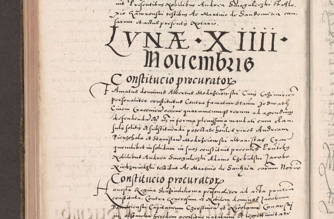Zdjęcie nr 1194 dla obiektu archiwalnego: Acta actorum causarum, sententiarum tam diffinitivarum quam interloquutoriarum, decretorum, obligationum, quietationum, constitutionum procuratorum etc. coram reverendo domino Martino Izdbienski de Russiecz archidiacono Posnaniensi, custode et in spiritualibus vicario generali Cracoviensi, ad annum Domini millesimum quingesimum sexagesimum quintum, cuius indictio octava, pontificatus Pii pape, annus sextus, continuantur