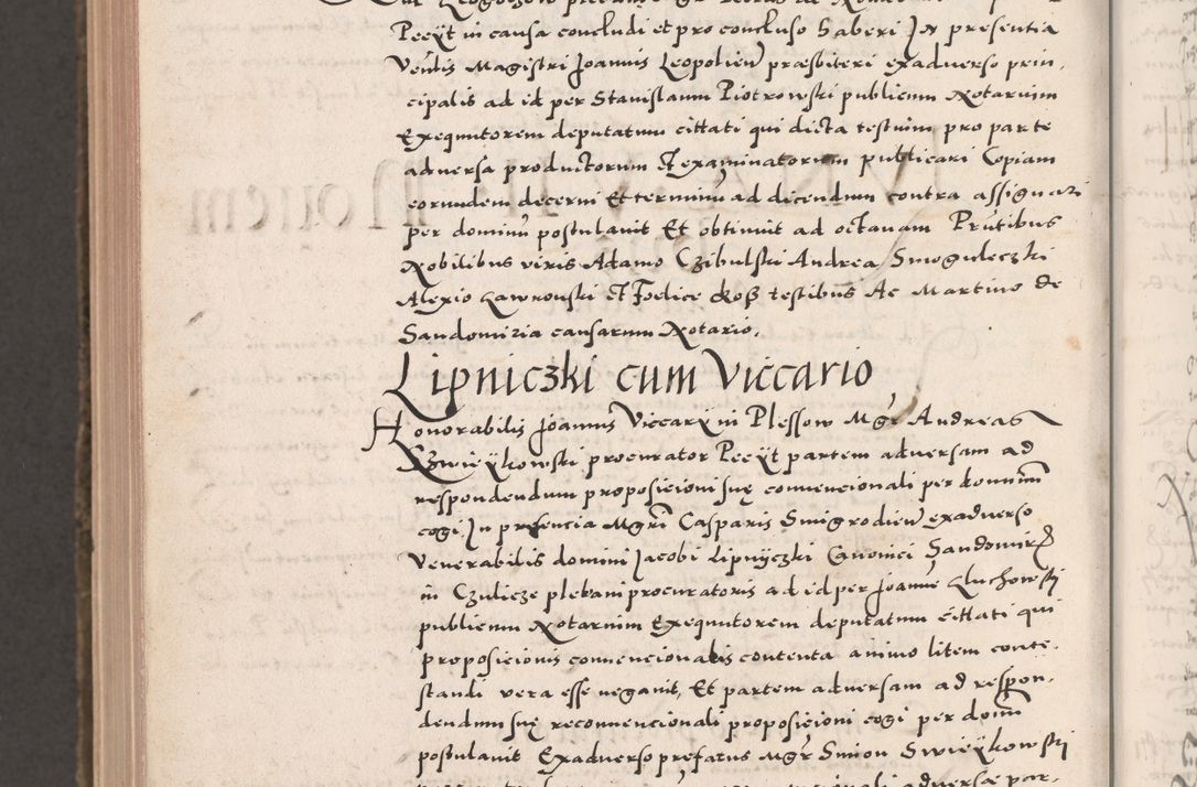 Zdjęcie nr 1192 dla obiektu archiwalnego: Acta actorum causarum, sententiarum tam diffinitivarum quam interloquutoriarum, decretorum, obligationum, quietationum, constitutionum procuratorum etc. coram reverendo domino Martino Izdbienski de Russiecz archidiacono Posnaniensi, custode et in spiritualibus vicario generali Cracoviensi, ad annum Domini millesimum quingesimum sexagesimum quintum, cuius indictio octava, pontificatus Pii pape, annus sextus, continuantur