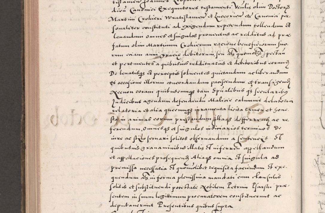 Zdjęcie nr 1182 dla obiektu archiwalnego: Acta actorum causarum, sententiarum tam diffinitivarum quam interloquutoriarum, decretorum, obligationum, quietationum, constitutionum procuratorum etc. coram reverendo domino Martino Izdbienski de Russiecz archidiacono Posnaniensi, custode et in spiritualibus vicario generali Cracoviensi, ad annum Domini millesimum quingesimum sexagesimum quintum, cuius indictio octava, pontificatus Pii pape, annus sextus, continuantur