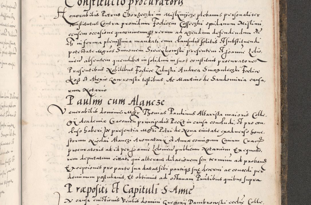 Zdjęcie nr 1185 dla obiektu archiwalnego: Acta actorum causarum, sententiarum tam diffinitivarum quam interloquutoriarum, decretorum, obligationum, quietationum, constitutionum procuratorum etc. coram reverendo domino Martino Izdbienski de Russiecz archidiacono Posnaniensi, custode et in spiritualibus vicario generali Cracoviensi, ad annum Domini millesimum quingesimum sexagesimum quintum, cuius indictio octava, pontificatus Pii pape, annus sextus, continuantur