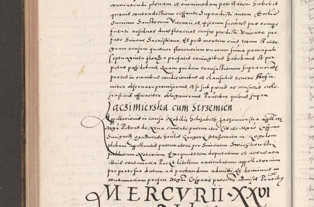 Zdjęcie nr 1178 dla obiektu archiwalnego: Acta actorum causarum, sententiarum tam diffinitivarum quam interloquutoriarum, decretorum, obligationum, quietationum, constitutionum procuratorum etc. coram reverendo domino Martino Izdbienski de Russiecz archidiacono Posnaniensi, custode et in spiritualibus vicario generali Cracoviensi, ad annum Domini millesimum quingesimum sexagesimum quintum, cuius indictio octava, pontificatus Pii pape, annus sextus, continuantur