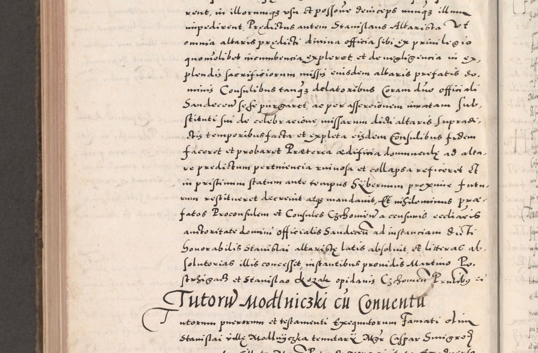Zdjęcie nr 1158 dla obiektu archiwalnego: Acta actorum causarum, sententiarum tam diffinitivarum quam interloquutoriarum, decretorum, obligationum, quietationum, constitutionum procuratorum etc. coram reverendo domino Martino Izdbienski de Russiecz archidiacono Posnaniensi, custode et in spiritualibus vicario generali Cracoviensi, ad annum Domini millesimum quingesimum sexagesimum quintum, cuius indictio octava, pontificatus Pii pape, annus sextus, continuantur