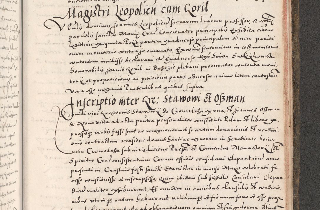 Zdjęcie nr 1153 dla obiektu archiwalnego: Acta actorum causarum, sententiarum tam diffinitivarum quam interloquutoriarum, decretorum, obligationum, quietationum, constitutionum procuratorum etc. coram reverendo domino Martino Izdbienski de Russiecz archidiacono Posnaniensi, custode et in spiritualibus vicario generali Cracoviensi, ad annum Domini millesimum quingesimum sexagesimum quintum, cuius indictio octava, pontificatus Pii pape, annus sextus, continuantur