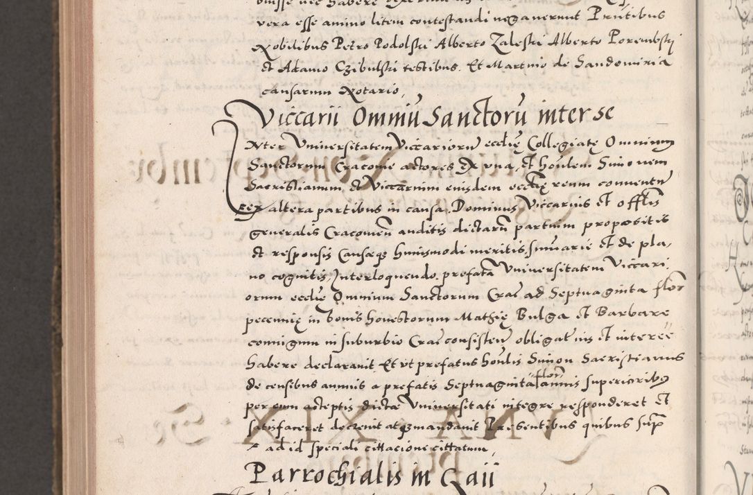 Zdjęcie nr 1150 dla obiektu archiwalnego: Acta actorum causarum, sententiarum tam diffinitivarum quam interloquutoriarum, decretorum, obligationum, quietationum, constitutionum procuratorum etc. coram reverendo domino Martino Izdbienski de Russiecz archidiacono Posnaniensi, custode et in spiritualibus vicario generali Cracoviensi, ad annum Domini millesimum quingesimum sexagesimum quintum, cuius indictio octava, pontificatus Pii pape, annus sextus, continuantur