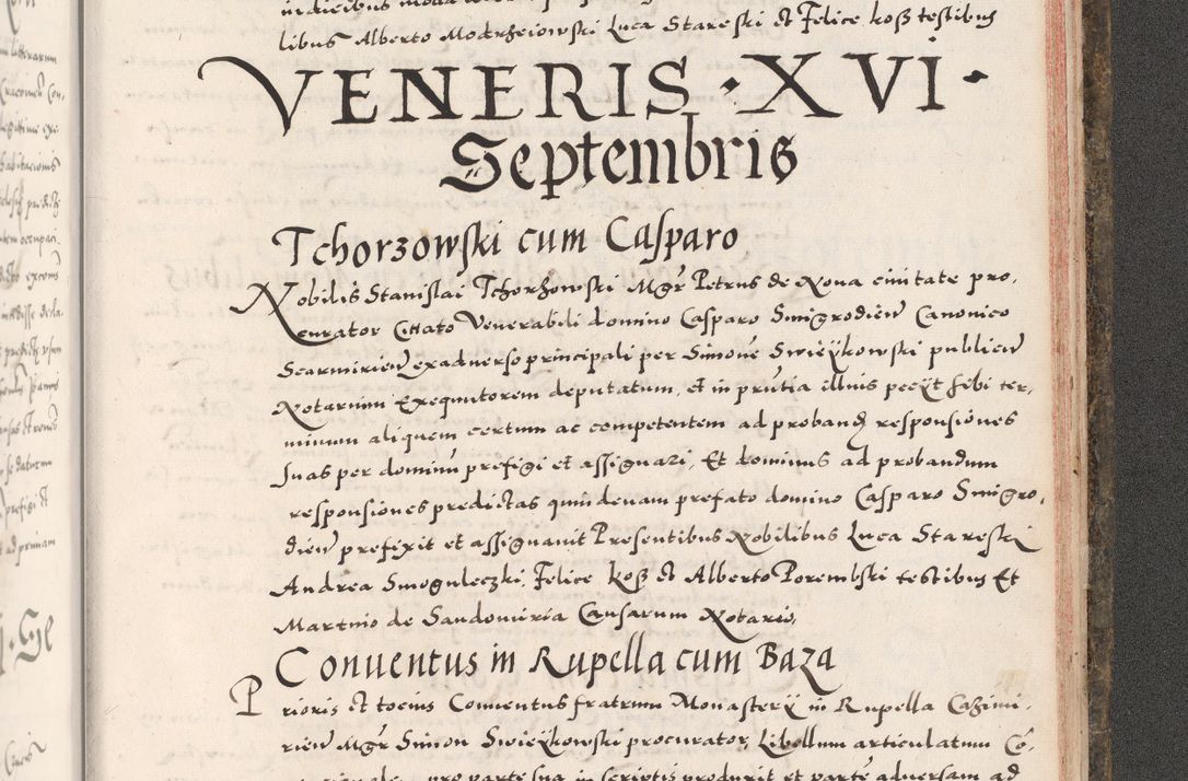 Zdjęcie nr 1147 dla obiektu archiwalnego: Acta actorum causarum, sententiarum tam diffinitivarum quam interloquutoriarum, decretorum, obligationum, quietationum, constitutionum procuratorum etc. coram reverendo domino Martino Izdbienski de Russiecz archidiacono Posnaniensi, custode et in spiritualibus vicario generali Cracoviensi, ad annum Domini millesimum quingesimum sexagesimum quintum, cuius indictio octava, pontificatus Pii pape, annus sextus, continuantur