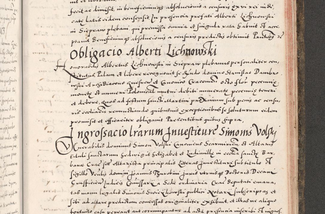 Zdjęcie nr 1139 dla obiektu archiwalnego: Acta actorum causarum, sententiarum tam diffinitivarum quam interloquutoriarum, decretorum, obligationum, quietationum, constitutionum procuratorum etc. coram reverendo domino Martino Izdbienski de Russiecz archidiacono Posnaniensi, custode et in spiritualibus vicario generali Cracoviensi, ad annum Domini millesimum quingesimum sexagesimum quintum, cuius indictio octava, pontificatus Pii pape, annus sextus, continuantur