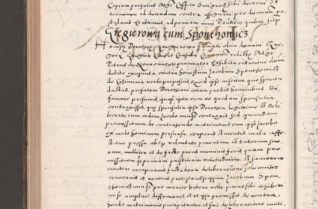 Zdjęcie nr 1138 dla obiektu archiwalnego: Acta actorum causarum, sententiarum tam diffinitivarum quam interloquutoriarum, decretorum, obligationum, quietationum, constitutionum procuratorum etc. coram reverendo domino Martino Izdbienski de Russiecz archidiacono Posnaniensi, custode et in spiritualibus vicario generali Cracoviensi, ad annum Domini millesimum quingesimum sexagesimum quintum, cuius indictio octava, pontificatus Pii pape, annus sextus, continuantur