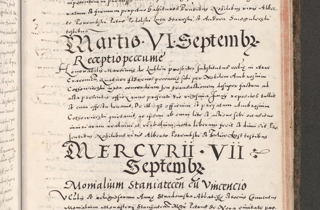 Zdjęcie nr 1135 dla obiektu archiwalnego: Acta actorum causarum, sententiarum tam diffinitivarum quam interloquutoriarum, decretorum, obligationum, quietationum, constitutionum procuratorum etc. coram reverendo domino Martino Izdbienski de Russiecz archidiacono Posnaniensi, custode et in spiritualibus vicario generali Cracoviensi, ad annum Domini millesimum quingesimum sexagesimum quintum, cuius indictio octava, pontificatus Pii pape, annus sextus, continuantur
