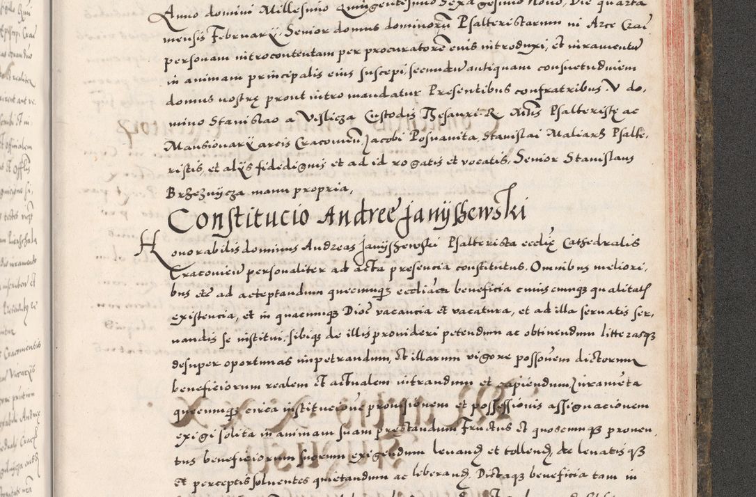 Zdjęcie nr 1125 dla obiektu archiwalnego: Acta actorum causarum, sententiarum tam diffinitivarum quam interloquutoriarum, decretorum, obligationum, quietationum, constitutionum procuratorum etc. coram reverendo domino Martino Izdbienski de Russiecz archidiacono Posnaniensi, custode et in spiritualibus vicario generali Cracoviensi, ad annum Domini millesimum quingesimum sexagesimum quintum, cuius indictio octava, pontificatus Pii pape, annus sextus, continuantur