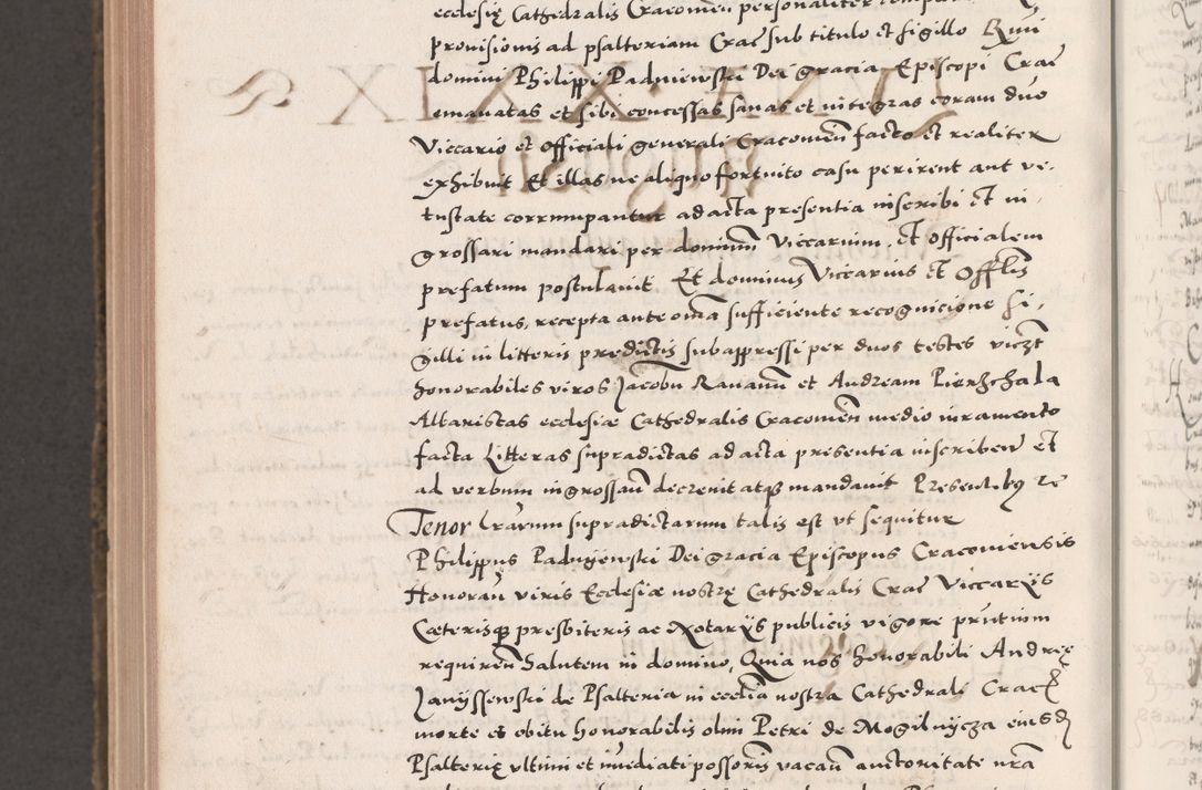 Zdjęcie nr 1124 dla obiektu archiwalnego: Acta actorum causarum, sententiarum tam diffinitivarum quam interloquutoriarum, decretorum, obligationum, quietationum, constitutionum procuratorum etc. coram reverendo domino Martino Izdbienski de Russiecz archidiacono Posnaniensi, custode et in spiritualibus vicario generali Cracoviensi, ad annum Domini millesimum quingesimum sexagesimum quintum, cuius indictio octava, pontificatus Pii pape, annus sextus, continuantur