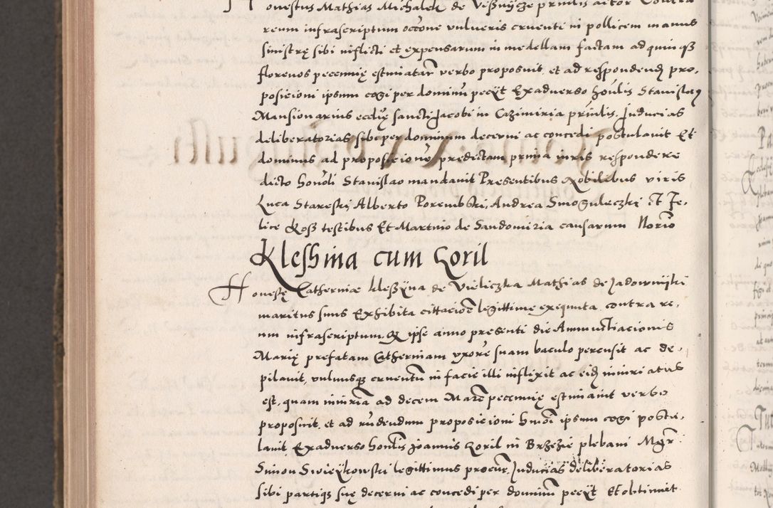 Zdjęcie nr 1120 dla obiektu archiwalnego: Acta actorum causarum, sententiarum tam diffinitivarum quam interloquutoriarum, decretorum, obligationum, quietationum, constitutionum procuratorum etc. coram reverendo domino Martino Izdbienski de Russiecz archidiacono Posnaniensi, custode et in spiritualibus vicario generali Cracoviensi, ad annum Domini millesimum quingesimum sexagesimum quintum, cuius indictio octava, pontificatus Pii pape, annus sextus, continuantur