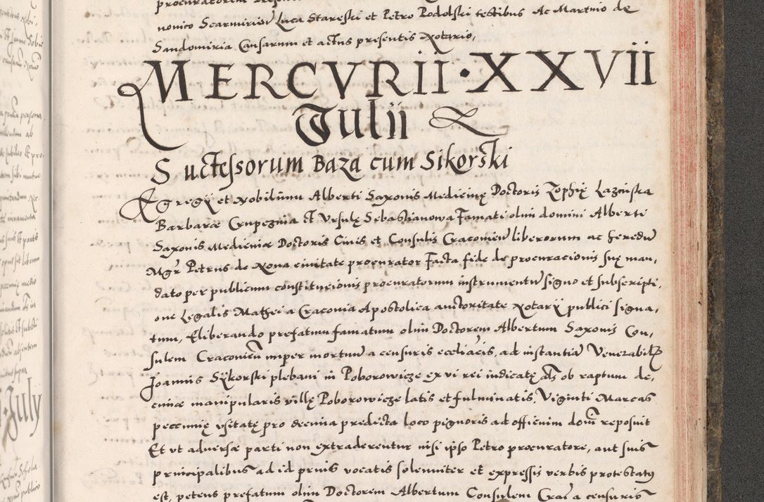 Zdjęcie nr 1111 dla obiektu archiwalnego: Acta actorum causarum, sententiarum tam diffinitivarum quam interloquutoriarum, decretorum, obligationum, quietationum, constitutionum procuratorum etc. coram reverendo domino Martino Izdbienski de Russiecz archidiacono Posnaniensi, custode et in spiritualibus vicario generali Cracoviensi, ad annum Domini millesimum quingesimum sexagesimum quintum, cuius indictio octava, pontificatus Pii pape, annus sextus, continuantur