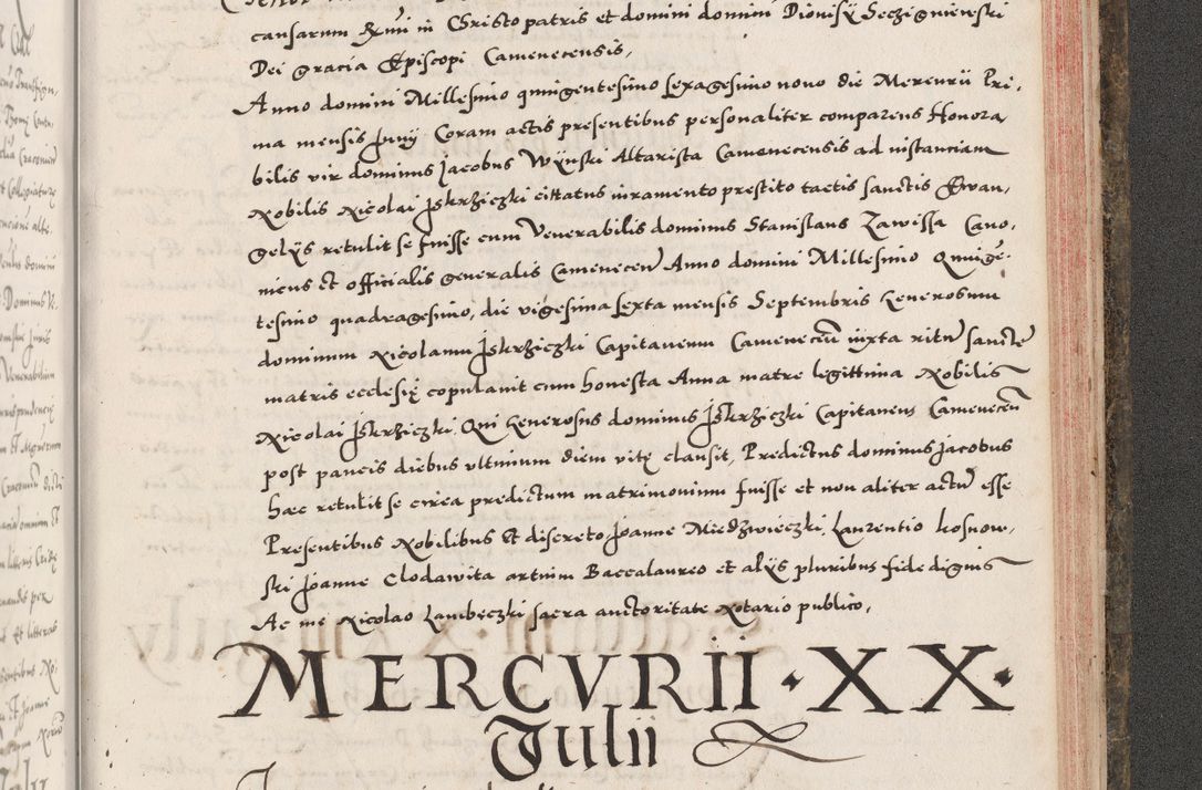 Zdjęcie nr 1109 dla obiektu archiwalnego: Acta actorum causarum, sententiarum tam diffinitivarum quam interloquutoriarum, decretorum, obligationum, quietationum, constitutionum procuratorum etc. coram reverendo domino Martino Izdbienski de Russiecz archidiacono Posnaniensi, custode et in spiritualibus vicario generali Cracoviensi, ad annum Domini millesimum quingesimum sexagesimum quintum, cuius indictio octava, pontificatus Pii pape, annus sextus, continuantur